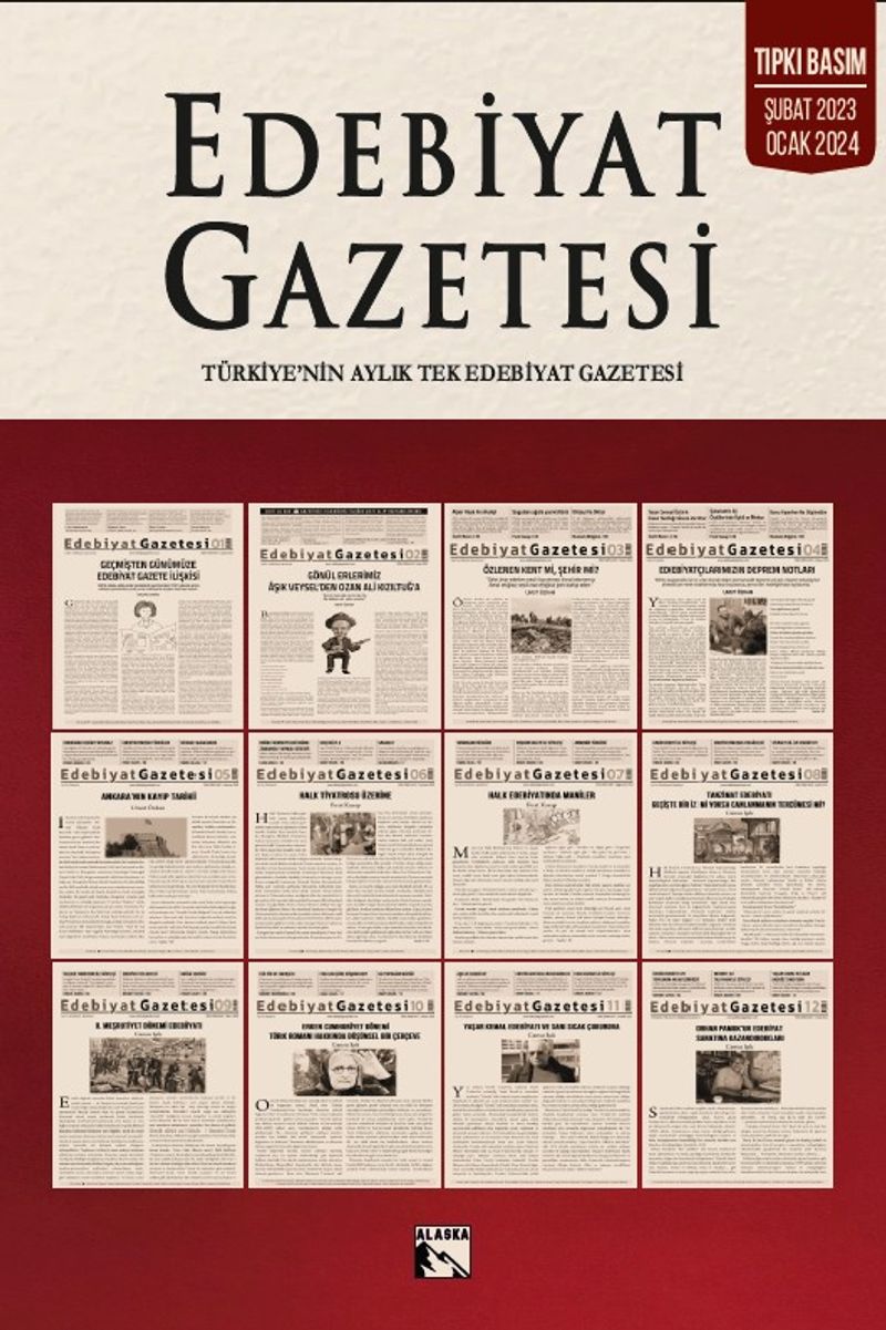 Edebiyat Gazetesi Tıpkı Basım Şubat 2023- Ocak 2024 kitap kapağı
