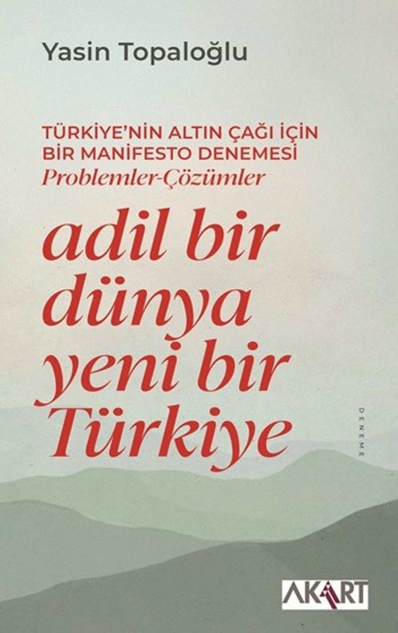 Adil Bir Dünya Yeni Bir Türkiye kitap kapağı