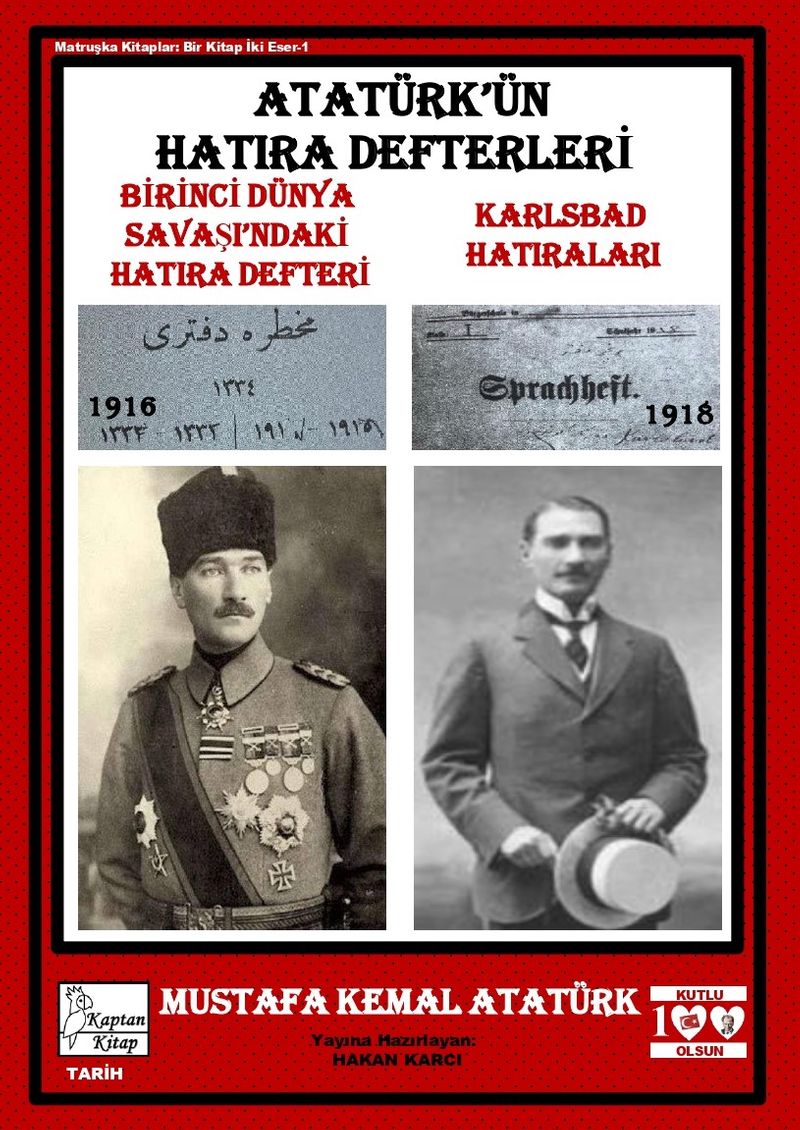 Atatürk'ün Hatıra Defterleri kitap kapağı
