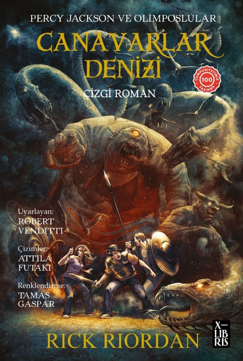 Percy Jackson ve Olimposlular Canavarlar Denizi (Çizgi Roman) kitap kapağı