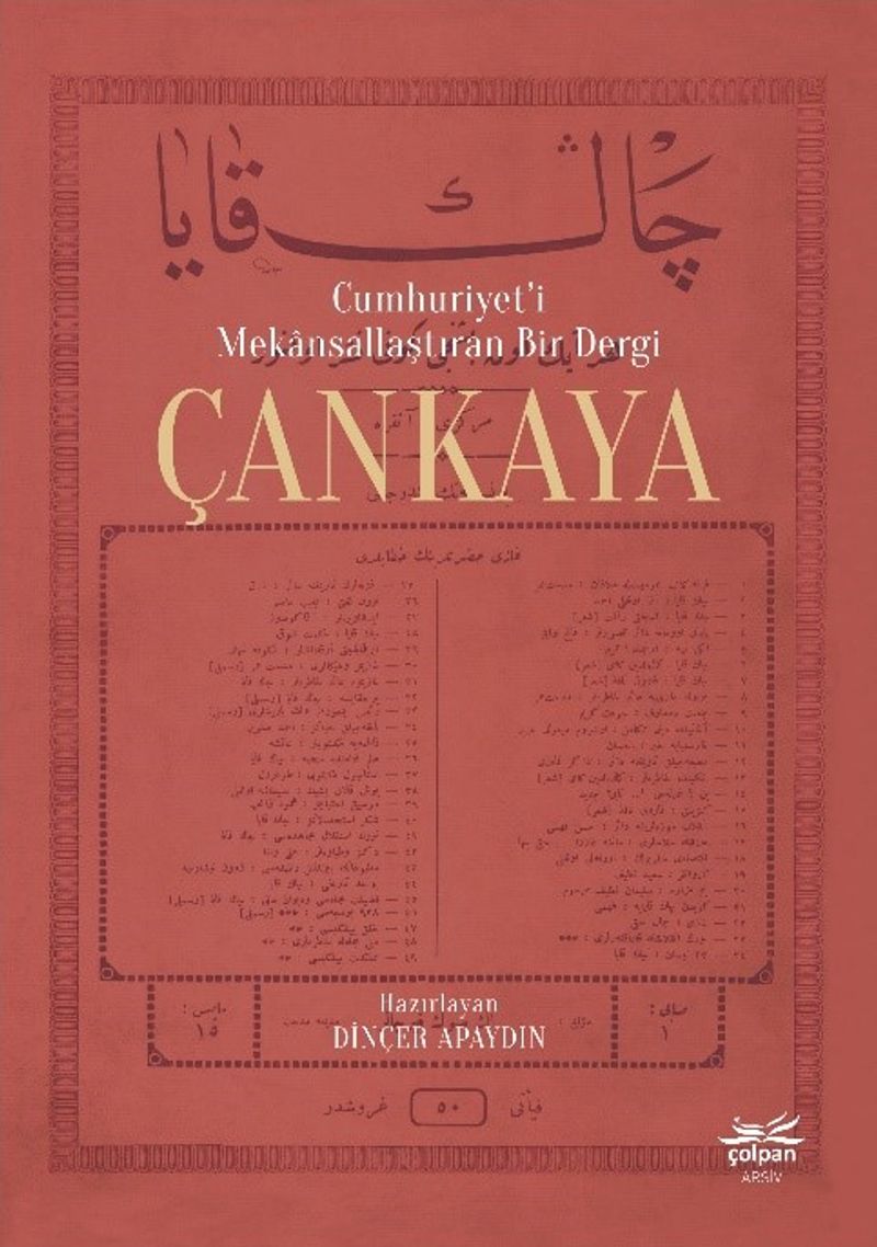 Cumhuriyet'i Mekansallaştıran Bir Dergi Çankaya kitap kapağı