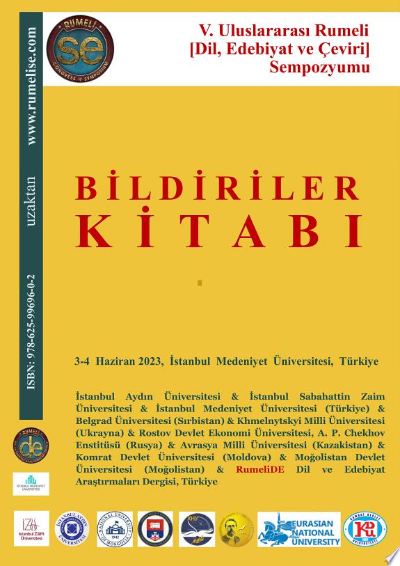 5. Rumeli [DİL, EDEBİYAT VE ÇEVİRİ] SEMPOZYUMU BİLDİRİLER KİTABI kitap kapağı