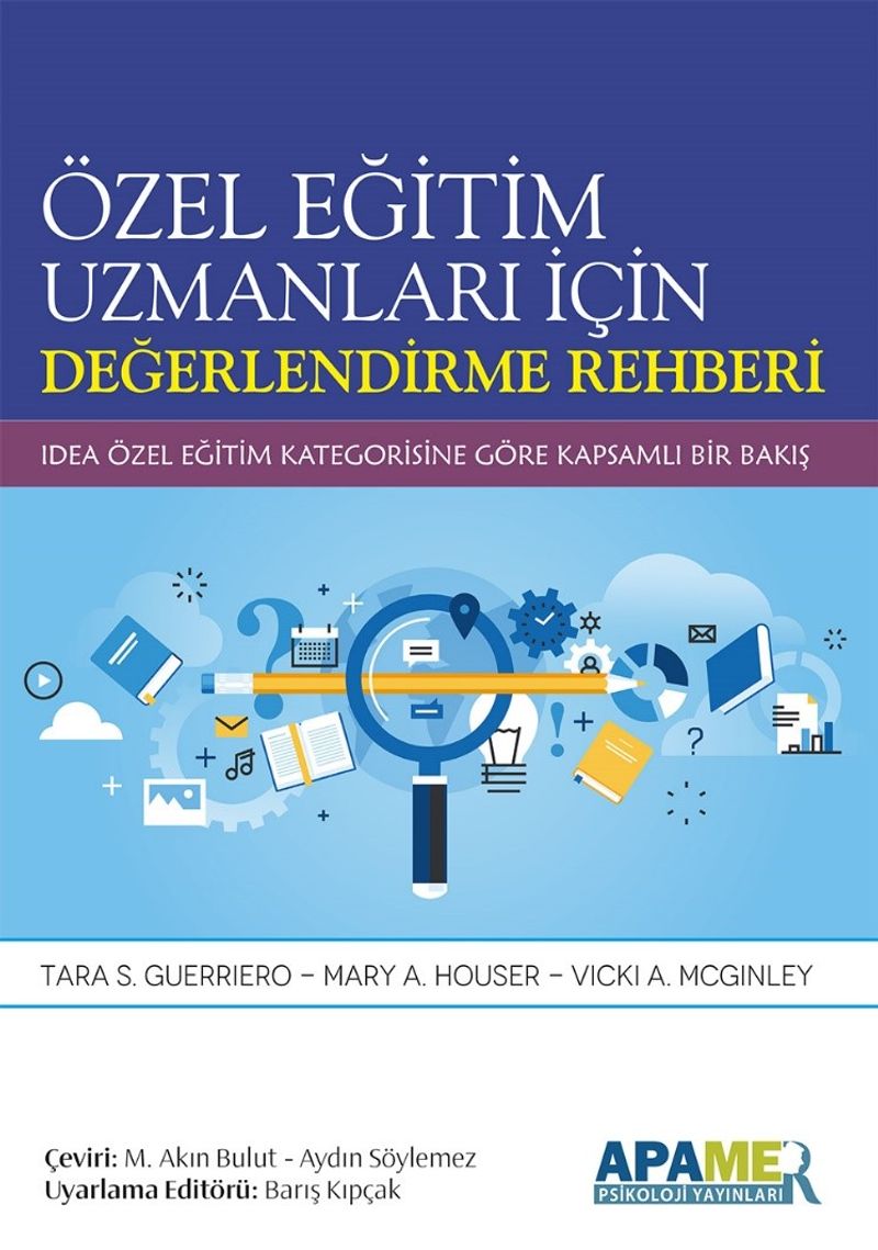 Özel Eğitim Uzmanları İçin Değerlendirme Rehberi kitap kapağı