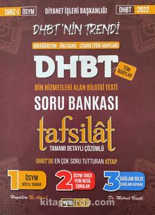 2022 DHBT Tafsilat Tamamı Çözümlü Soru Bankası kitap kapağı
