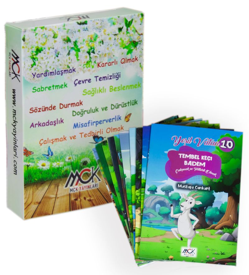 Yeşil Vatan Serisi (10 Kitap Set) Resimli Hikaye (1.Sınıflar İçin) kitap kapağı