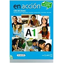 En acción A1 Libro del alumno (Ders Kitabı +Audio descargable) İspanyolca Temel Seviye kitap kapağı