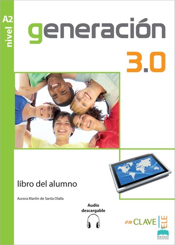 Generacion 3.0 A2 Libro del alumno (Ders Kitabı) İspanyolca Orta-alt Seviye kitap kapağı