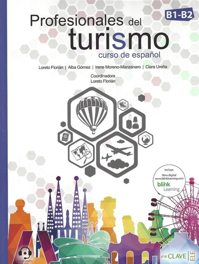 Profesionales Del Turismo B1-B2 +Aduio Descargable kitap kapağı