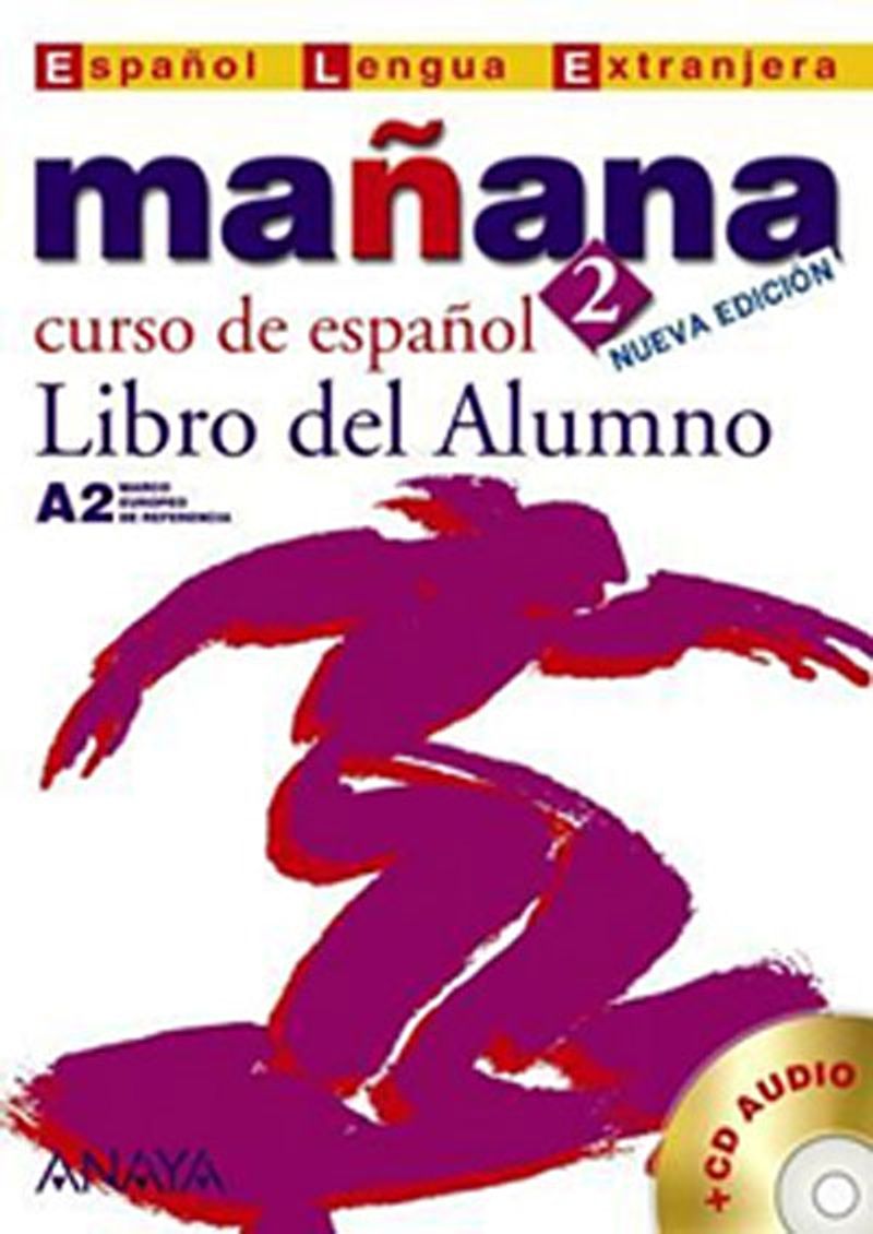 Manana 2 Libro del Alumno A2 +CD (İspanyolca Orta-Alt Seviye Ders Kitabı +CD) kitap kapağı