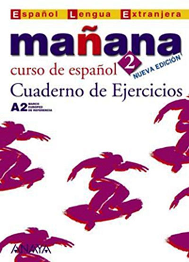 Manana 2 Cuaderno de Ejercicios A2 (İspanyolca Orta-Alt Seviye Çalışma Kitabı) kitap kapağı