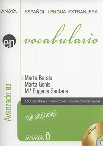Vocabulario - Nivel Avanzado B2 +2 CD (İspanyolca Kelime Bilgisi - İleri Seviye) kitap kapağı