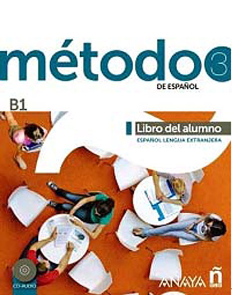 Metodo 3 Libro del alumno B1 +2 CD (İspanyolca Orta Seviye Ders Kitabı) kitap kapağı
