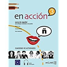 En acción 3 Cuaderno de actividades (Etkinlik Kitabı +Audio descargable) İspanyolca Orta-Üst Seviye kitap kapağı