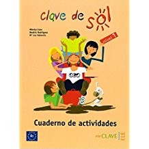 Clave de Sol 1 Cuaderno de actividades (Etkinlik Kitabı) 10-13 Yaş İspanyolca Temel Seviye kitap kapağı