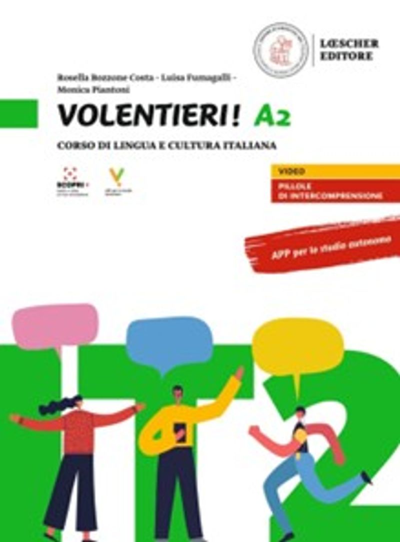 Volentieri! A2 Libro - Corso di lingua e cultura italiana kitap kapağı