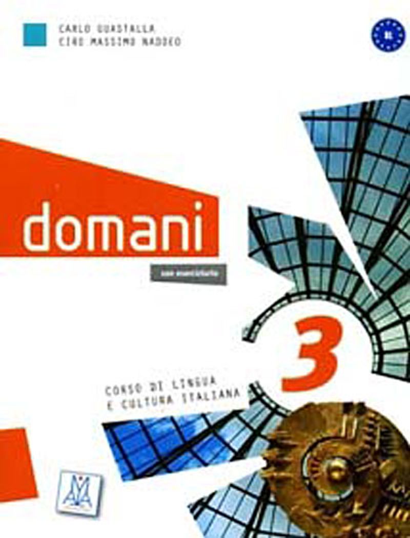 Domani 3 B1 (Kitap+DVD) Orta seviye İtalyanca kitap kapağı
