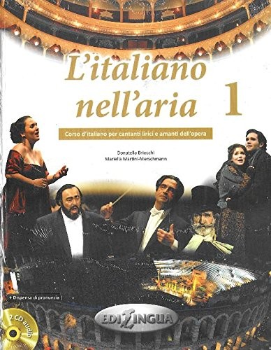L'italiano nell'aria 1 (+Dispensa di pronuncia + 2 CD audio) kitap kapağı