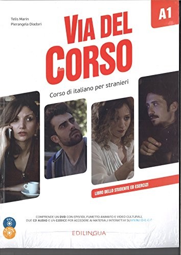 Via del Corso A1 Libro dello studente ed esercizi +2CD audio +DVD kitap kapağı