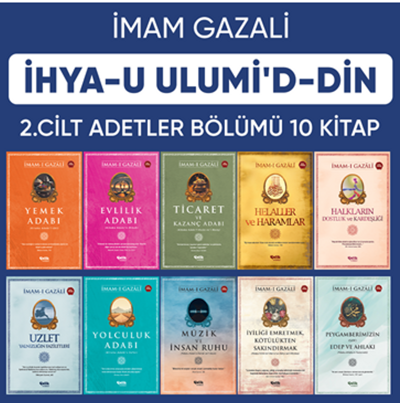 İhyau Ulumiddin 2.Cilt - (Âdetler Bölümü 10 Kitap) kitap kapağı