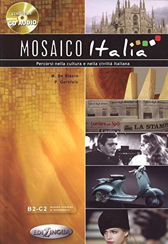 Mosaico Italia +CD (İtalyanca İleri Seviye) kitap kapağı