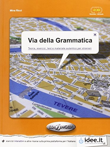 Via della Grammatica (İtalyanca Temel ve Orta Seviye Gramer) kitap kapağı