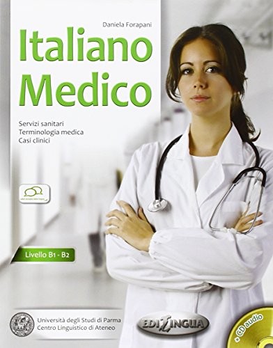 Italiano Medico +CD (Tıbbî İtalyanca) B1-B2 kitap kapağı