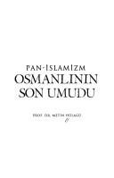 Pan - İslamizm Osmanlının Son Umudu kitap kapağı