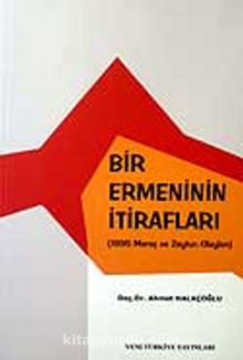 Bir Ermeninin İtirafları / 1895 Maraş ve Zeytun Olayları 8-A-14 kitap kapağı