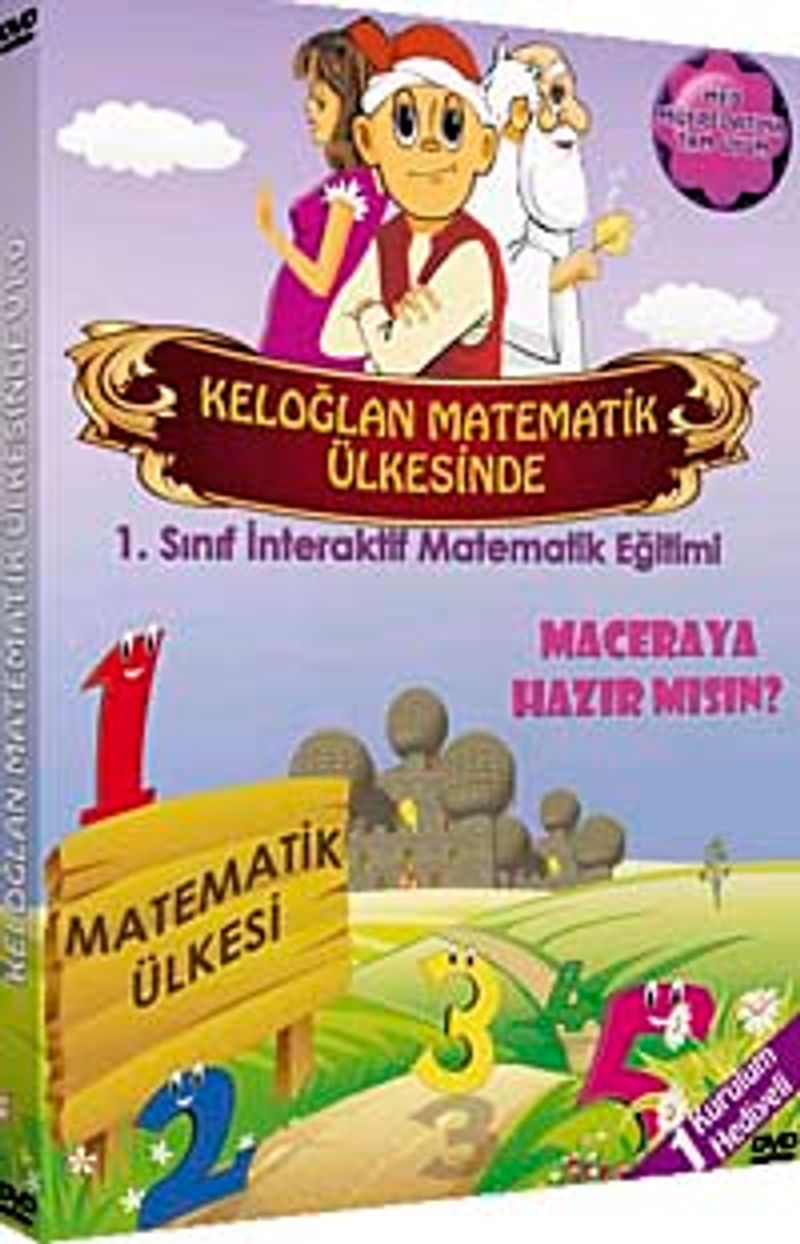 Keloğlan Matematik Ülkesinde 1. Sınıf İnteraktif Matematik Eğitimi (DVD) kitap kapağı