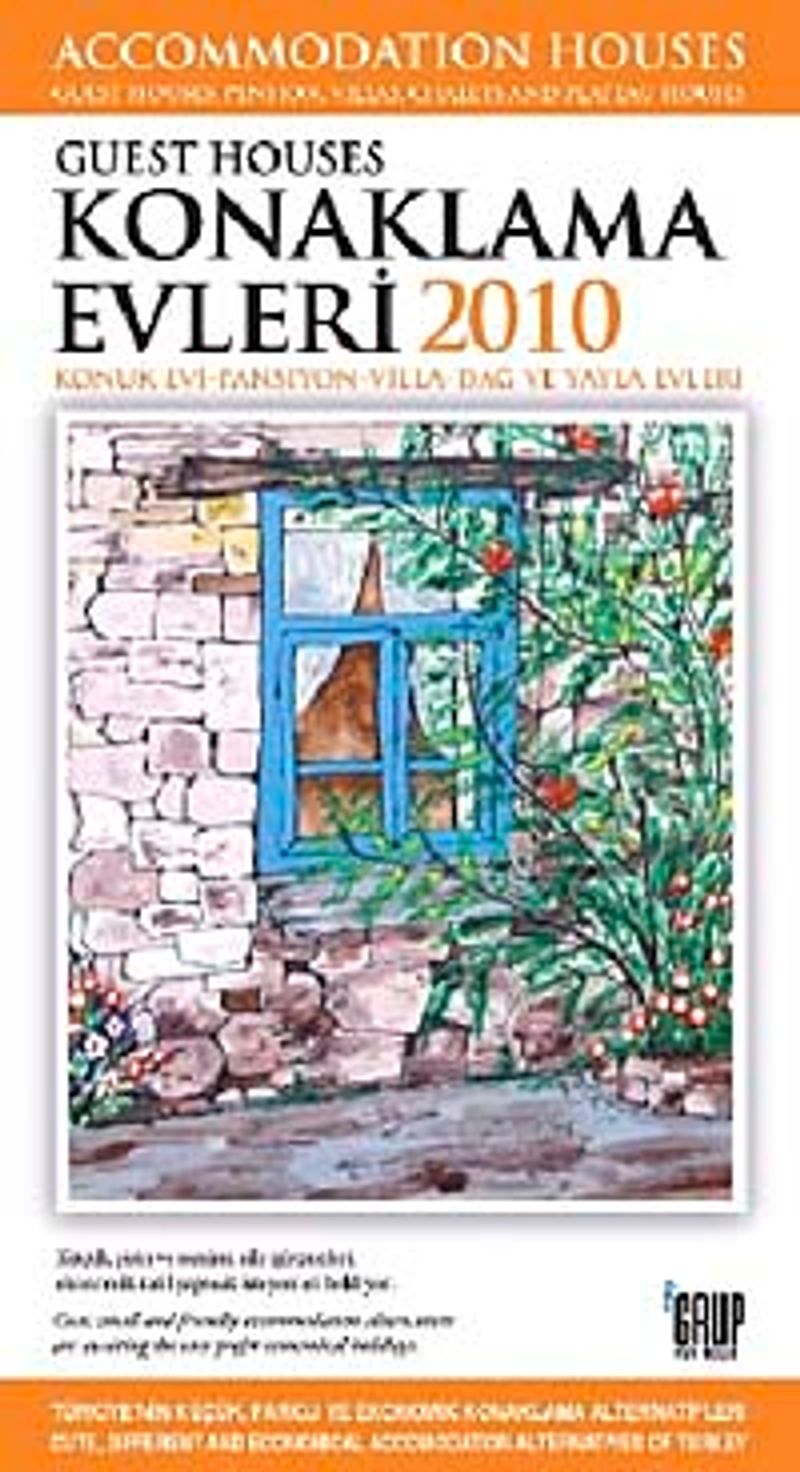 Konaklama Evleri 2010 kitap kapağı