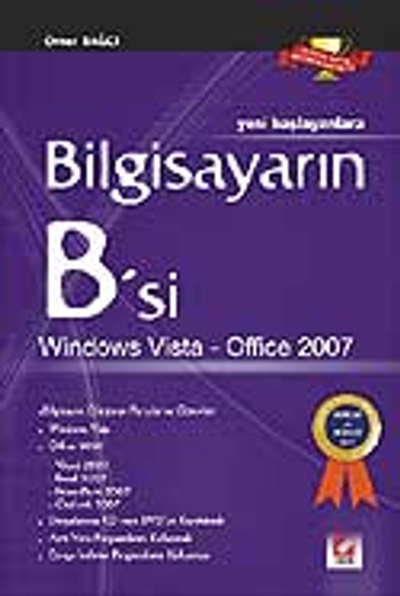 Bilgisayarın B`si Windows Vista – Office 2007 kitap kapağı