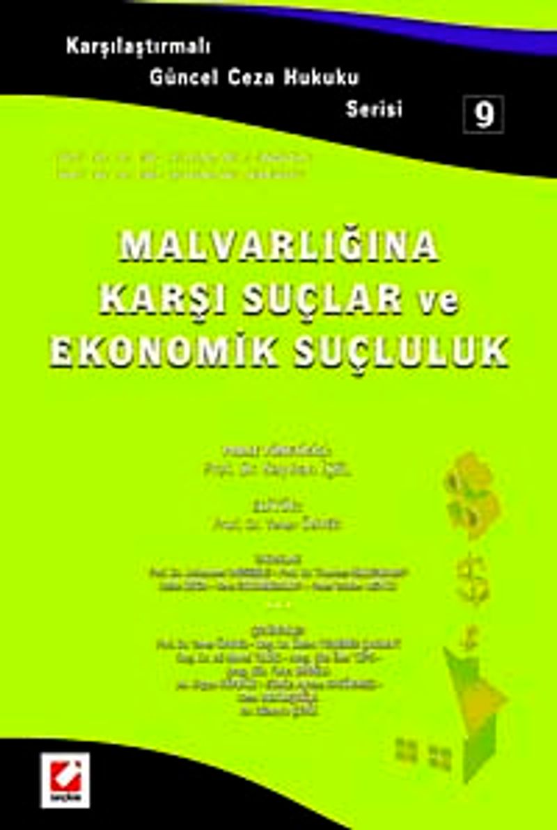 Malvarlığına Karşı Suçlar ve Ekonomik Suçluluk - 9 kitap kapağı
