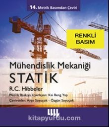 Mühendislik Mekaniği Statik 14. Metrik Basımdan Çeviri  (Renkli Basım) kitap kapağı