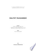 Maliyet Muhasebesi kitap kapağı