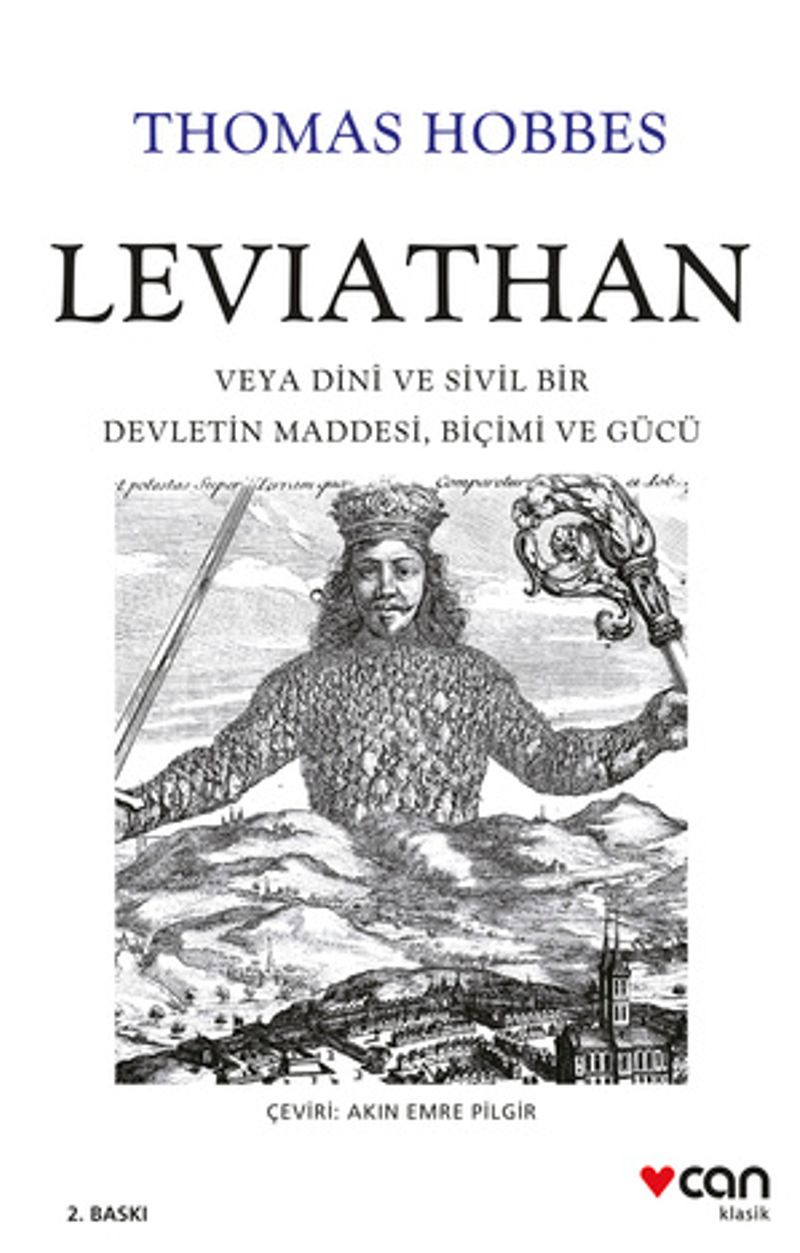 Leviathan: Veya Dinî ve Sivil Bir Devletin Maddesi, Biçimi ve Gücü kitap kapağı
