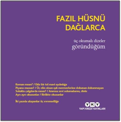 Üç Okumalı Dizeler Göründüğüm kitap kapağı