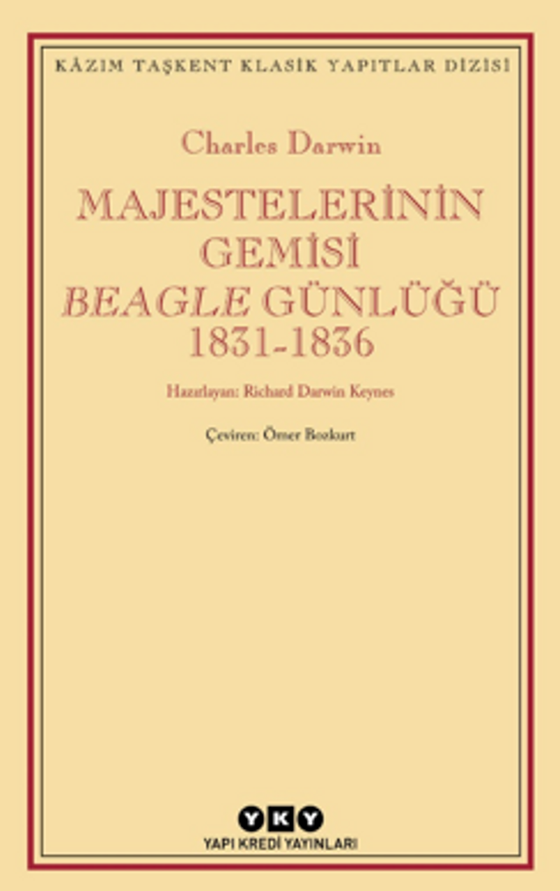 Majestelerinin Gemisi Beagle Günlüğü 1831-1836 kitap kapağı
