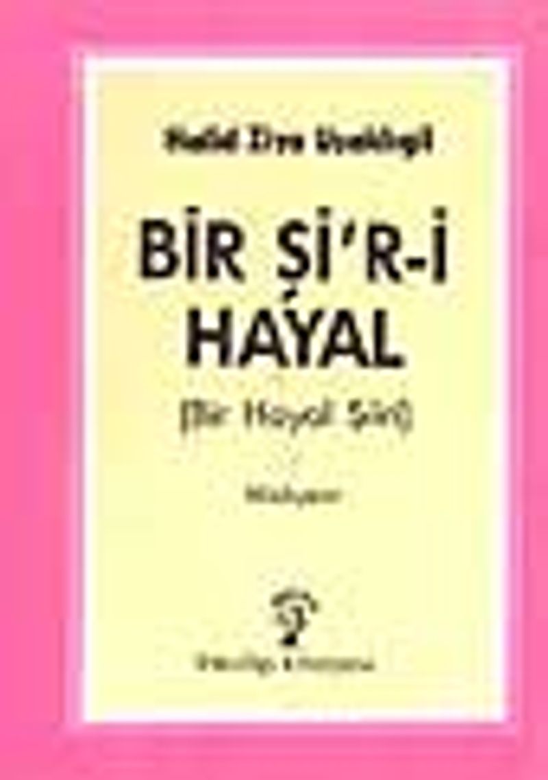 Bir Şi'r-i Hayal kitap kapağı
