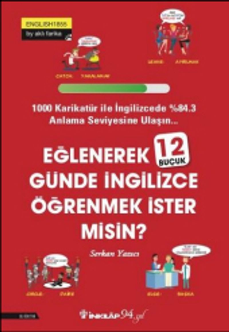 Eğlenerek 12 Buçuk Günde İngilizce Öğrenmek İster Misin? kitap kapağı