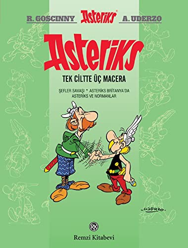 Asteriks Tek Ciltte Üç Macera kitap kapağı