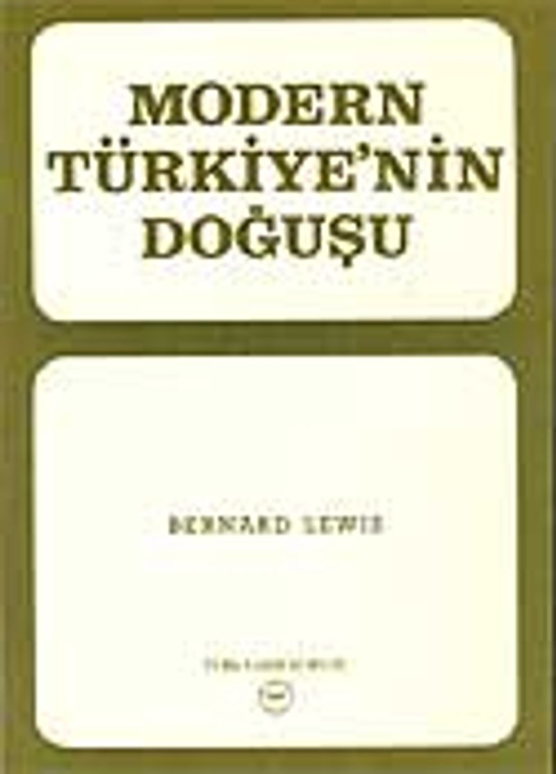 Modern Türkiye'nin Doğuşu kitap kapağı