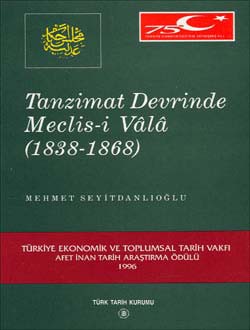 Tanzimat Devrinde Meclis-i Vala (1838-1868) kitap kapağı