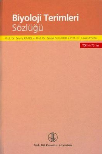 Biyoloji Terimleri Sözlüğü kitap kapağı