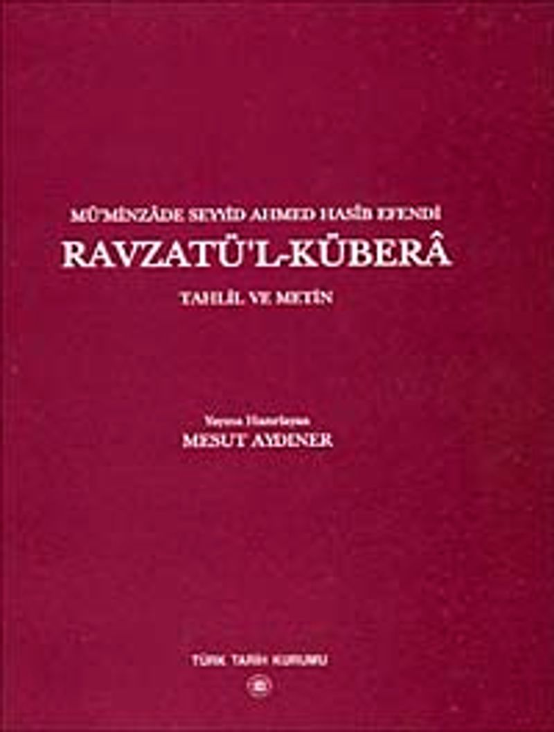 Ravzatü'l -Kübera kitap kapağı