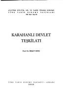 Karahanlı Devlet Teşkilatı kitap kapağı