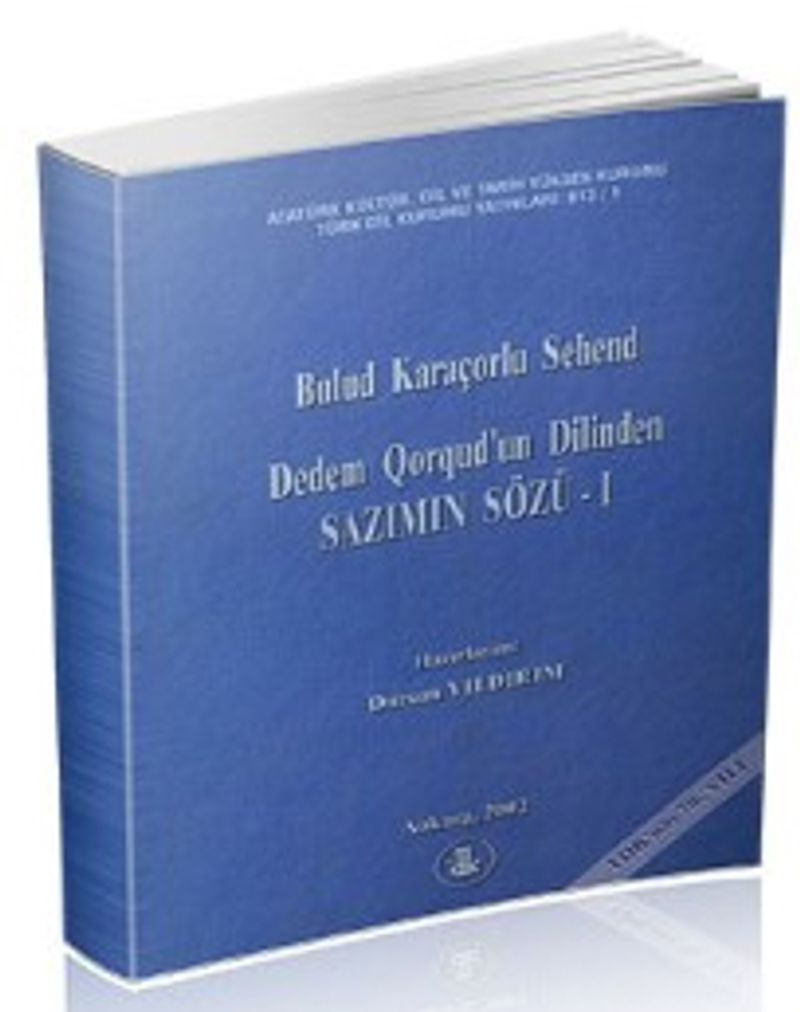 Dedem Qorqud'un Dilinden Sazımın Sözü I-II kitap kapağı