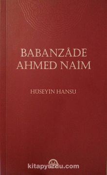 Babanzade Ahmed Naim kitap kapağı