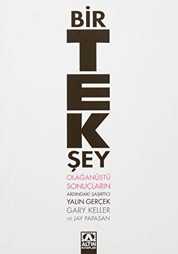 Bir Tek Şey kitap kapağı