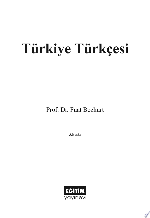 Türkiye Türkçesi Dilbilgisi-Anlatım kitap kapağı