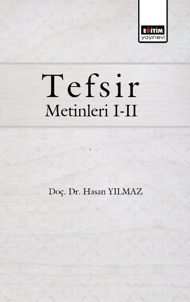 Tefsir Metinleri I-II kitap kapağı